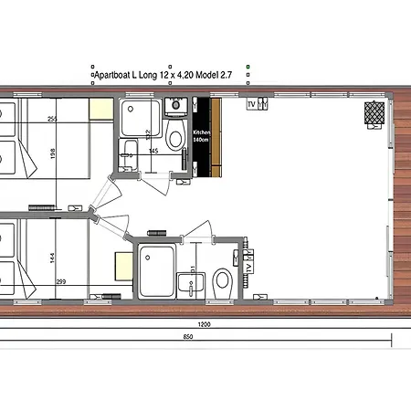 Hausboot Marieke Fuehrerscheinfrei Úszó hotel Schwerin